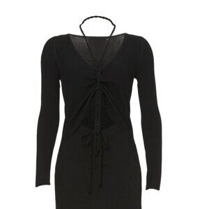NICHOLAS Black Long Sleeve Midi Dress